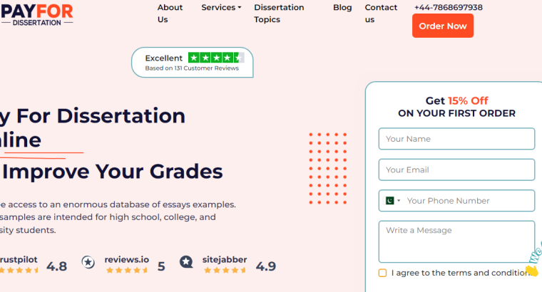 Pay For Dissertations