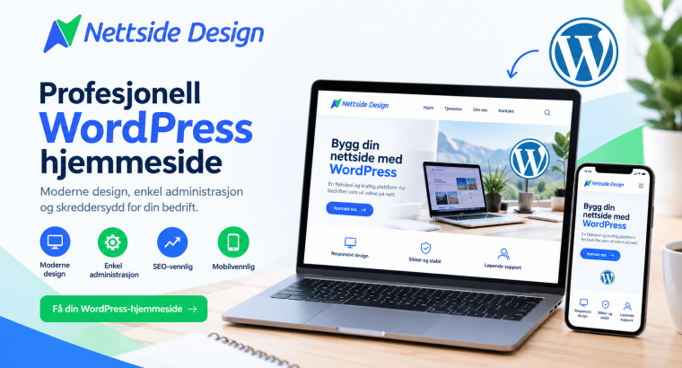 WordPress-hjemmeside – Profesjonelle og Moderne